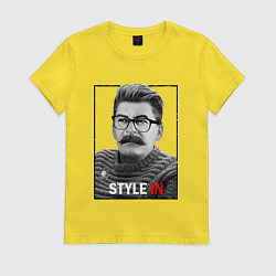 Футболка хлопковая женская Stalin: Style in, цвет: желтый