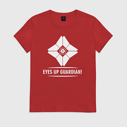 Футболка хлопковая женская Eyes Up Guardian, цвет: красный