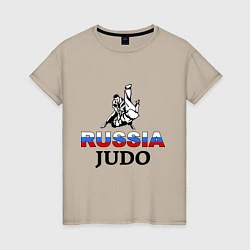 Женская футболка Russia judo