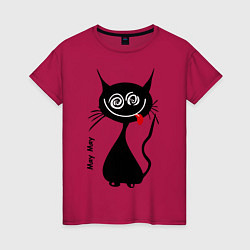 Женская футболка Кошка Мяу