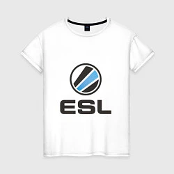 Футболка хлопковая женская ESL, цвет: белый