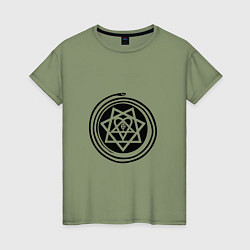 Женская футболка HIM Pentagram