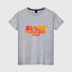 Футболка хлопковая женская Blade Runner 2049, цвет: меланж