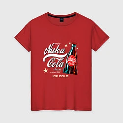 Футболка хлопковая женская Nuka-Cola Enjoy, цвет: красный
