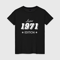 Футболка хлопковая женская Limited Edition 1971, цвет: черный