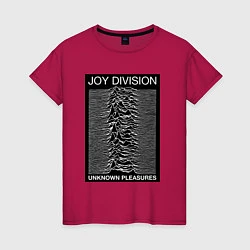 Футболка хлопковая женская Joy Division: Unknown Pleasures, цвет: маджента