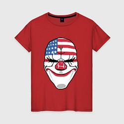 Футболка хлопковая женская American Mask, цвет: красный