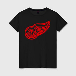 Футболка хлопковая женская Detroit Red Wings: Pavel Datsyuk, цвет: черный