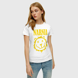 Футболка хлопковая женская Narnia, цвет: белый — фото 2