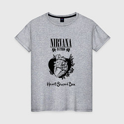 Женская футболка Nirvana in utero сердце
