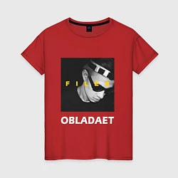 Футболка хлопковая женская Obladaet Files, цвет: красный