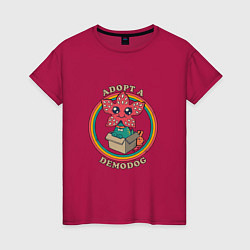 Женская футболка Adopt a Demodog