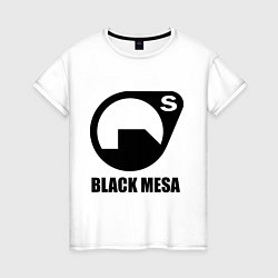 Футболка хлопковая женская HL: Black mesa, цвет: белый