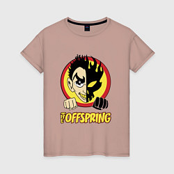 Футболка хлопковая женская The Offspring Boy, цвет: пыльно-розовый