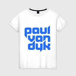 Футболка хлопковая женская Paul van Dyk: Filled, цвет: белый