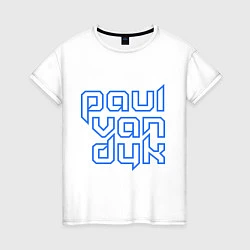 Футболка хлопковая женская Paul van Dyk: Circuit, цвет: белый