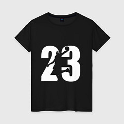 Футболка хлопковая женская LeBron 23, цвет: черный