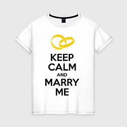 Женская футболка Keep Calm & Marry Me