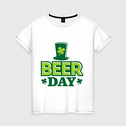 Женская футболка Beer day