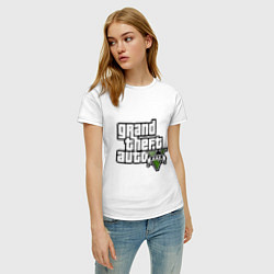 Футболка хлопковая женская GTA Five, цвет: белый — фото 2