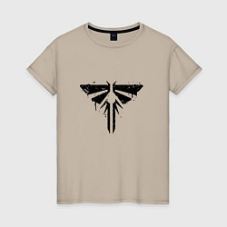 Футболка хлопковая женская Firefly Graffiti, цвет: миндальный