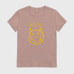Футболка хлопковая женская TES: Skooma, цвет: пыльно-розовый