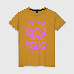 Женская футболка Click Clack Black Pink