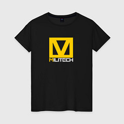 Футболка хлопковая женская MILITECH, цвет: черный