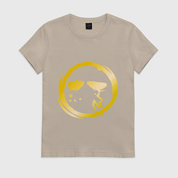 Футболка хлопковая женская Danny, цвет: миндальный