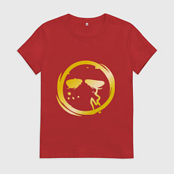 Футболка хлопковая женская Danny, цвет: красный