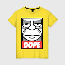 Женская футболка Homer dope