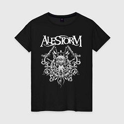 Футболка хлопковая женская Alestorm: Pirate Bay, цвет: черный