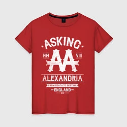 Футболка хлопковая женская Asking Alexandria: England, цвет: красный
