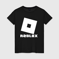 Футболка хлопковая женская ROBLOX, цвет: черный