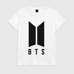 Футболка хлопковая женская BTS SUGA, цвет: белый