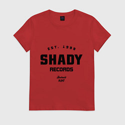 Футболка хлопковая женская Shady records, цвет: красный