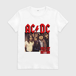 Футболка хлопковая женская Girls got the rhythm, цвет: белый