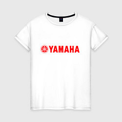 Футболка хлопковая женская YAMAHA, цвет: белый