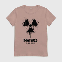 Футболка хлопковая женская METRO EXODUS, цвет: пыльно-розовый