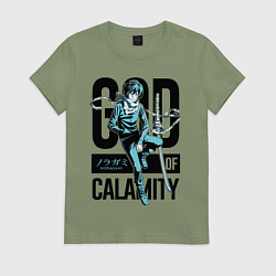 Футболка хлопковая женская God of Calamity, цвет: авокадо