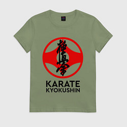 Футболка хлопковая женская Karate Kyokushin, цвет: авокадо
