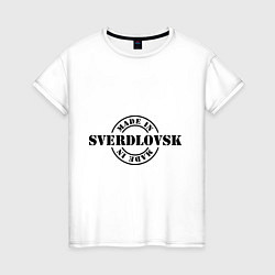 Футболка хлопковая женская Made in Sverdlovsk, цвет: белый