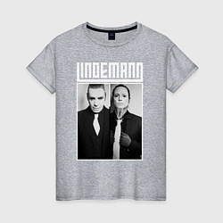 Футболка хлопковая женская Lindemann, цвет: меланж