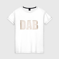 Футболка хлопковая женская DAB, цвет: белый