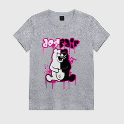 Футболка хлопковая женская MONOKUMA, цвет: меланж