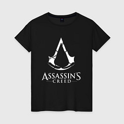 Футболка хлопковая женская Assassin’s Creed, цвет: черный