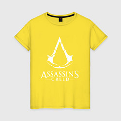 Футболка хлопковая женская Assassin’s Creed, цвет: желтый