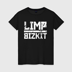 Футболка хлопковая женская LIMP BIZKIT, цвет: черный