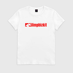 Футболка хлопковая женская LIMP BIZKIT, цвет: белый
