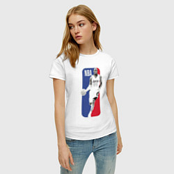 Футболка хлопковая женская NBA Kobe Bryant, цвет: белый — фото 2